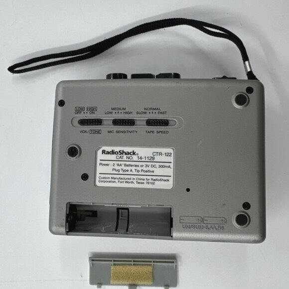 Radio Shack Cassette Tape Recorder CTR-122 14-1129 Voice Activated VOX - Picture 3 of 11